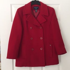 Nautica wool blend double breasted pea coat